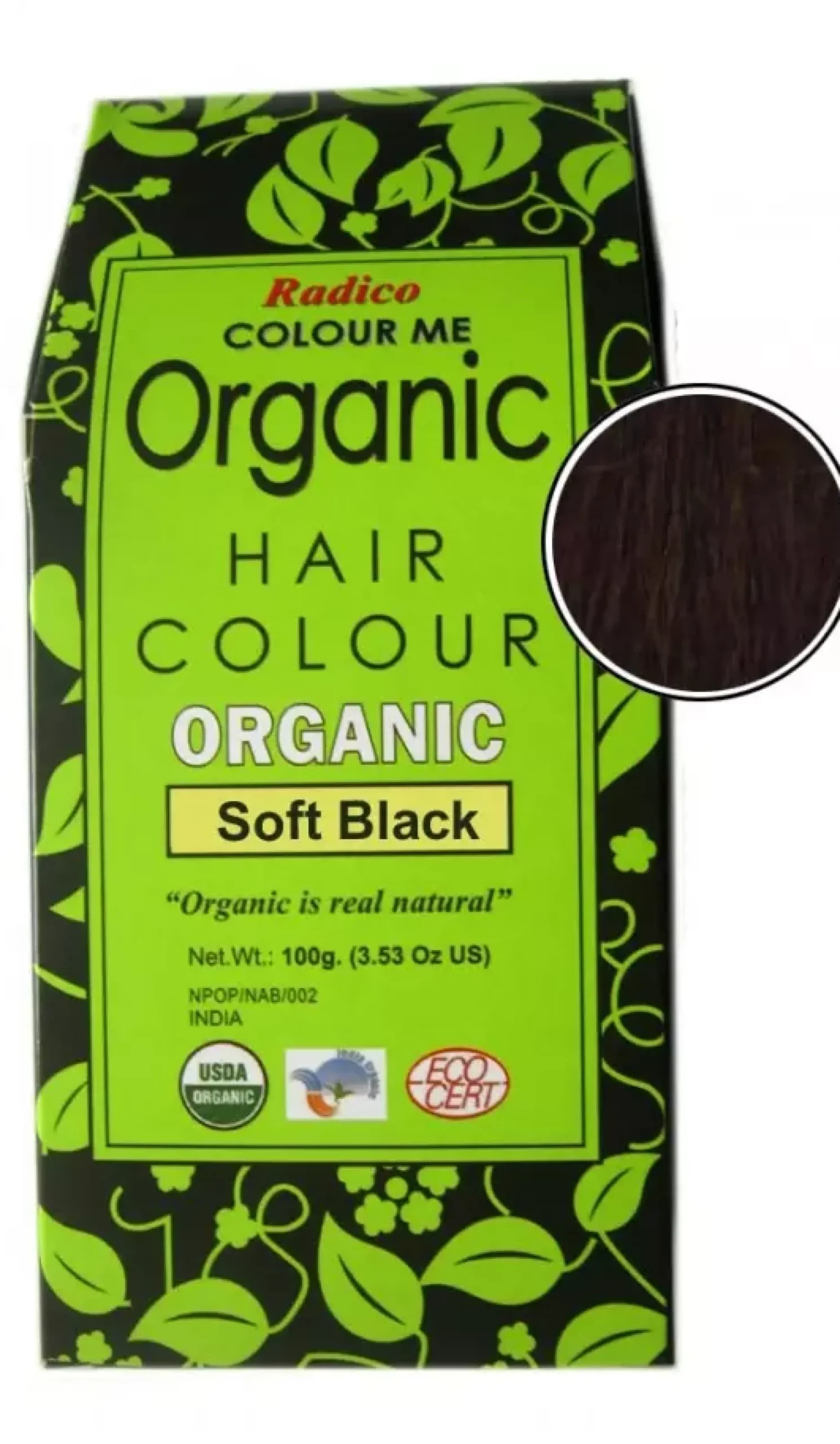 Radico Colour Me Organic Brown Brown