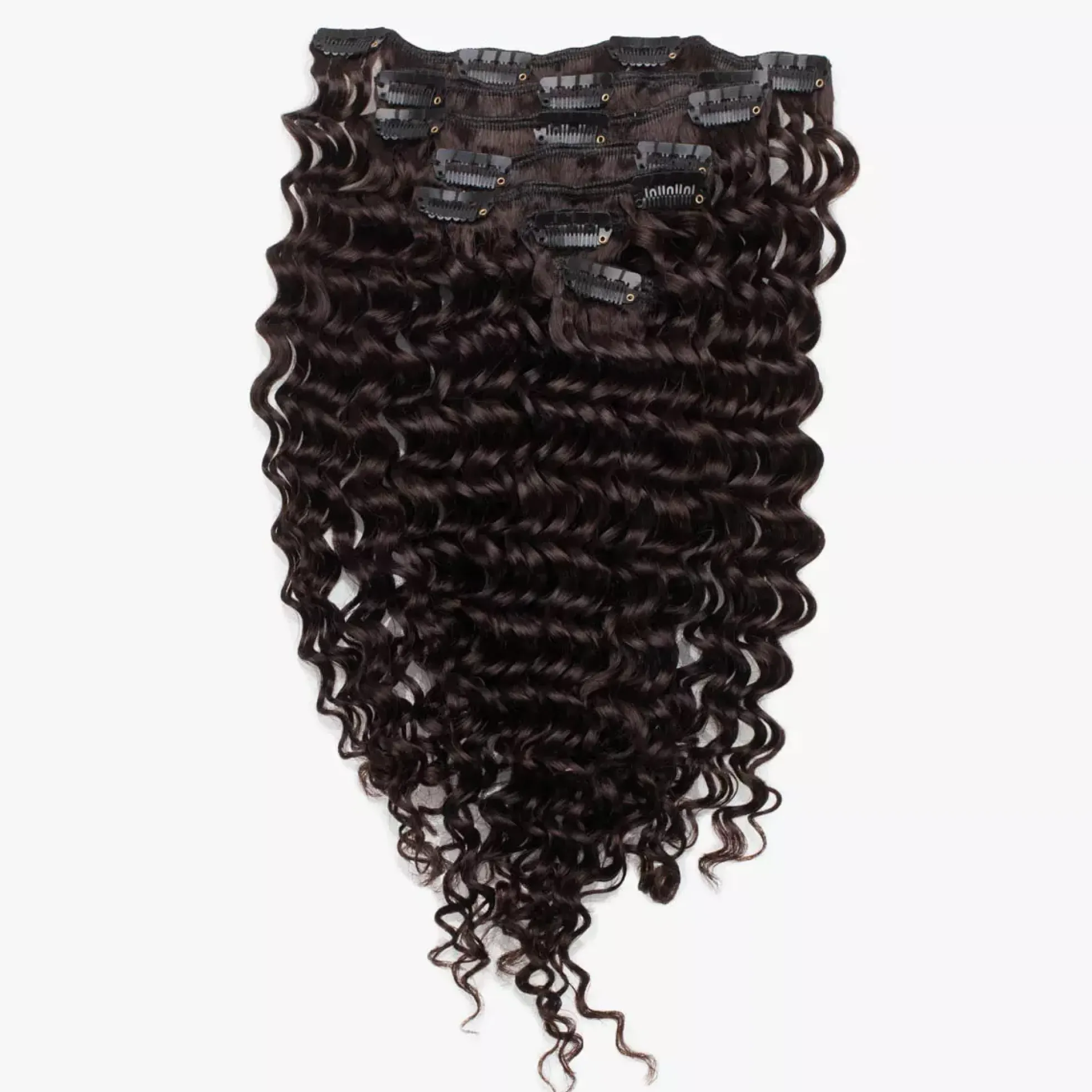 Rapunzel of Sweden Classic Clip-ins Soft Curls / Medium Volume / 7 pieces 40 cm 2.3 Chocolate Brown