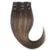 Rapunzel of Sweden Classic Clip-ins Straight / Light Volume / 3 pieces 50 cm Hazelnut Caramel Balayage B2.3/5.0