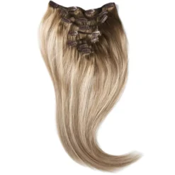Rapunzel of Sweden Classic Clip-ins Straight / Medium Volume / 7 pieces 40 cm Dark Ashy Blonde Balayage B2.6/10.7
