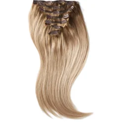 Rapunzel of Sweden Classic Clip-ins Straight / Medium Volume / 7 pieces 50 cm Brown Ash Blonde Balayage B5.1/7.3