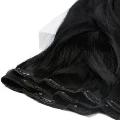 Rapunzel of Sweden Classic Clip-ins Straight / Medium Volume / 7 pieces 50 cm 1.0 Black