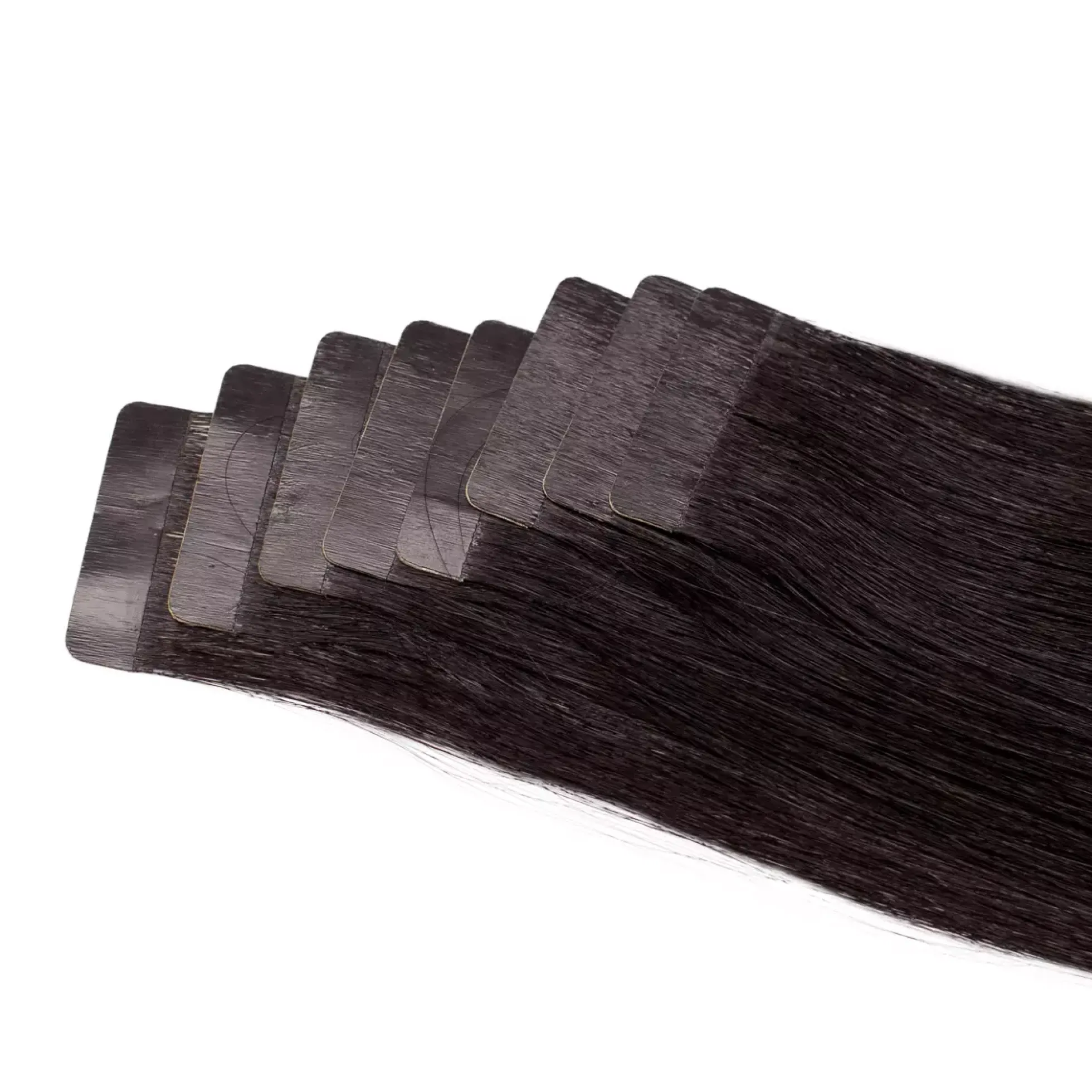 Rapunzel of SwedenClassic 4 Premium Tape Extensions Straight / Classic Tape 4 cm / 8 pieces 40 cm 1.0 Black