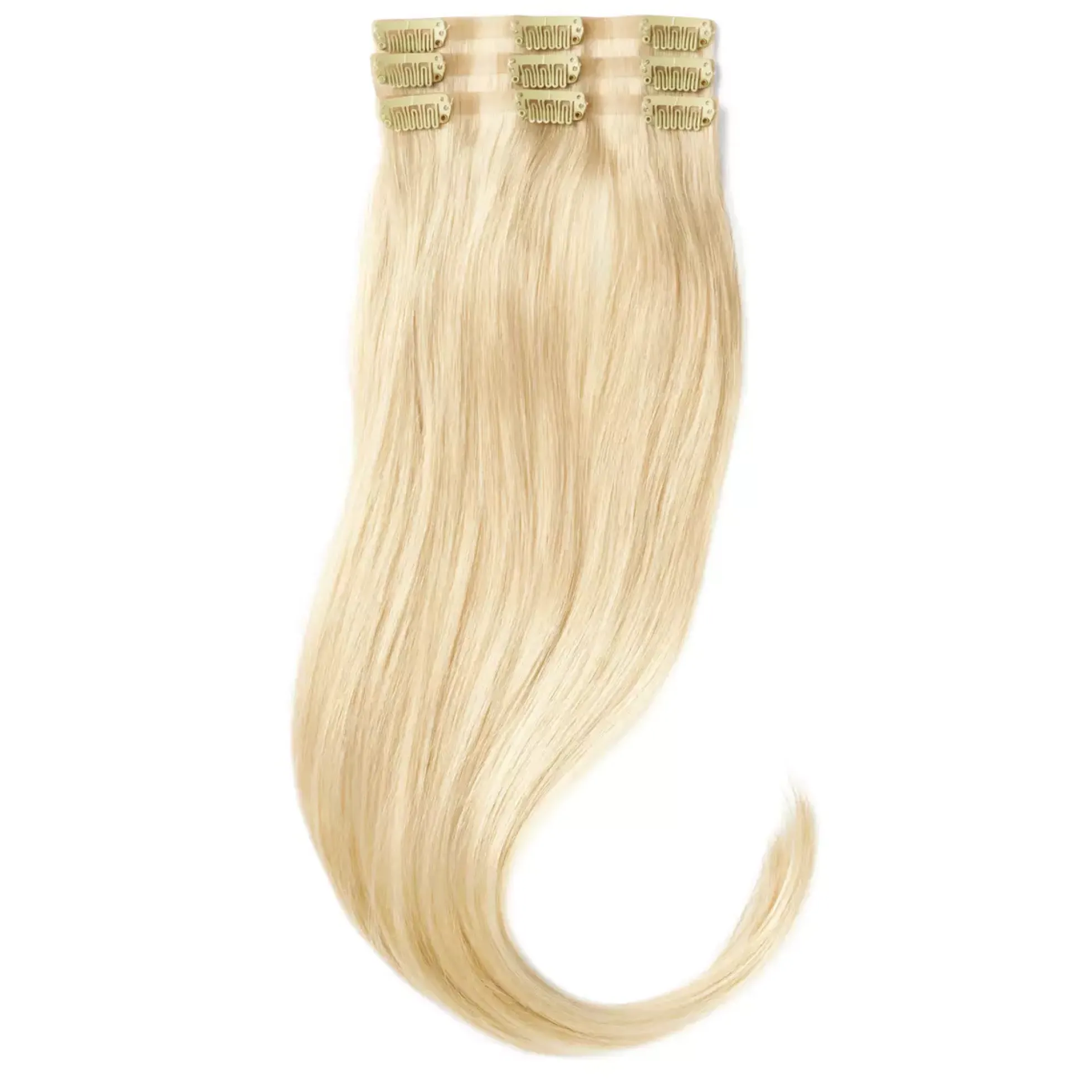 Rapunzel of Sweden Invisible Clip-ins Straight / Light Volume / 3 pieces 50 cm 10.8 Light Blonde