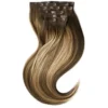 Rapunzel of Sweden Invisible Clip-ins Straight / Medium Volume / 7 pieces 50 cm Hazelnut Caramel Balayage B2.3/5.0