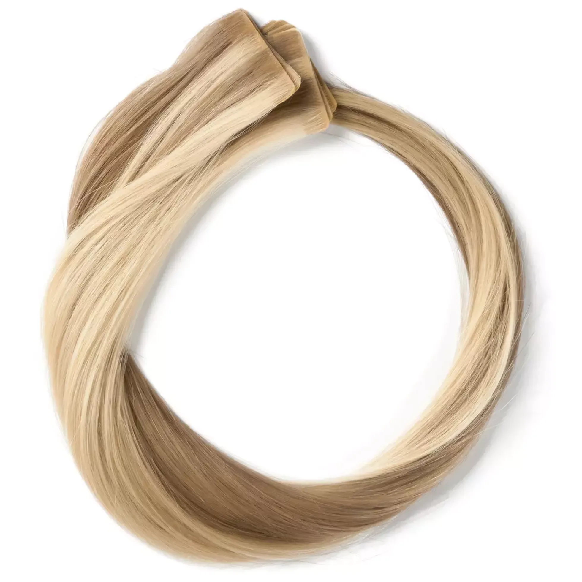 Rapunzel of Sweden Premium Tape Extensions Straight / Seamless Tape 4 cm / 8 pieces50 cm M7.3/10.8 Cendre Ash Blonde Mix