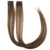 Rapunzel of Sweden Premium Tape Extensions Straight / Mixed Tapes 3 cm / 8 pieces 50 cm Hazelnut Caramel Balayage B2.3/5.0