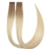Rapunzel of Sweden Premium Tape Extensions Straight / Mixed Tapes 3 cm / 8 pieces 50 cm Cool Platinum Blonde Balayage B7.3/10.10