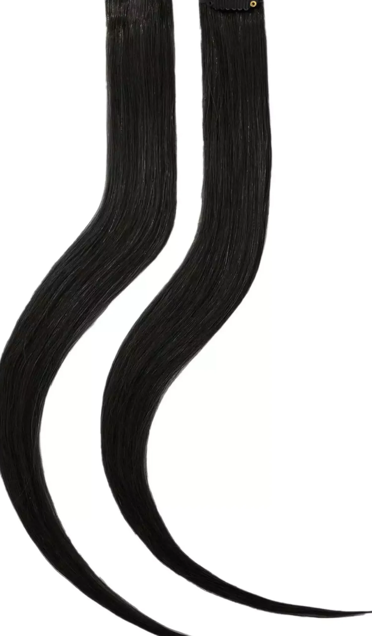 Rapunzel of Sweden Single Invisible Clip-ins Straight / 2 pieces40 cm 1.0 Black