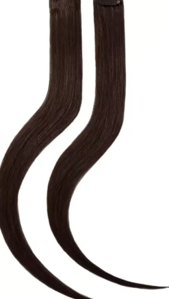 Rapunzel of Sweden Single Invisible Clip-ins Straight / 2 pieces 40 cm 2.3 Chocolate Brown