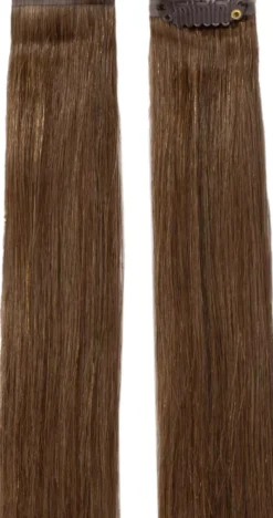 Rapunzel of Sweden Single Invisible Clip-ins Straight / 2 pieces 40 cm 2.0 Dark Brown