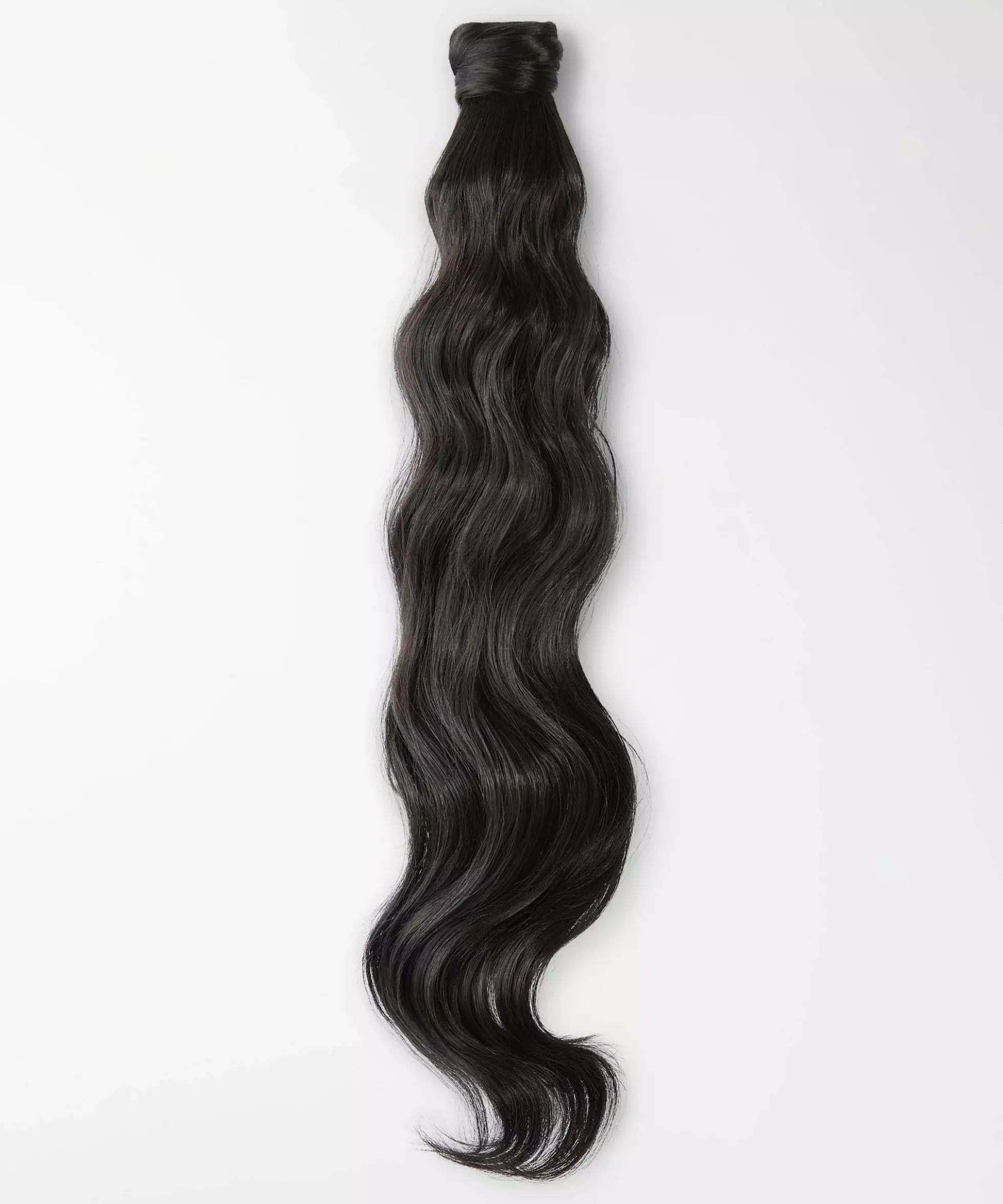 Rapunzel of Sweden Vegan Ponytail Beach Wave / Clip-in / Medium Volume 50 cm 1.0 Black