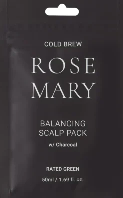 Rated GreenScalp Pack Cold Brew Rosemary Balancing Scalp Pack Charcoal 50 ml