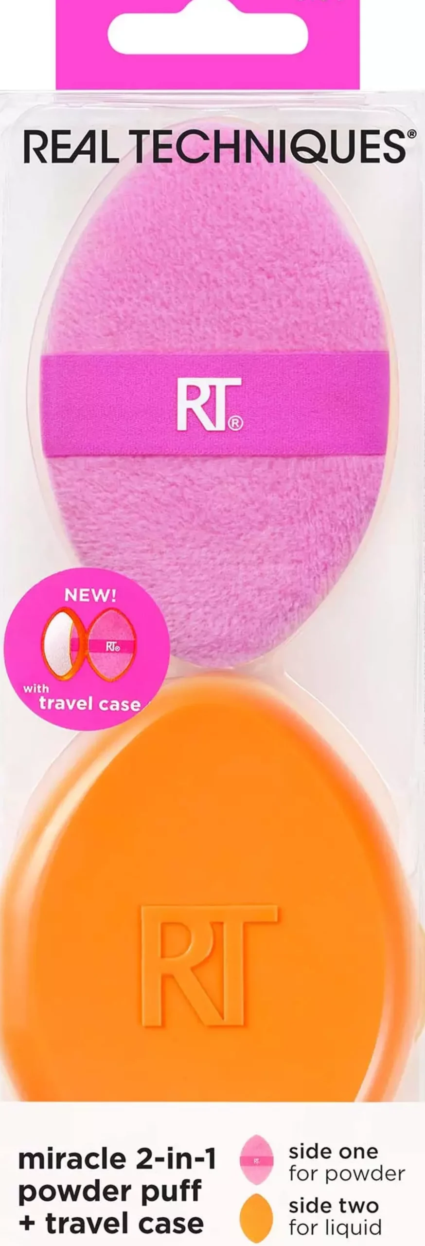 Real Techniques Miracle 2-in-1 Powder Puff + Travel Case