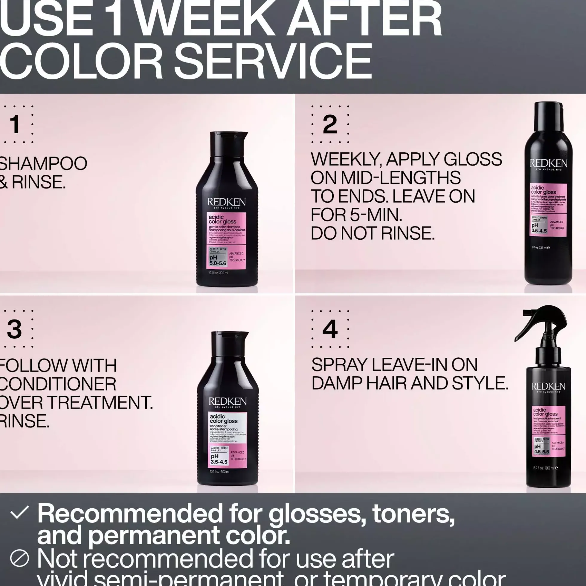 RedkenAcidic Color Gloss Glass Gloss Treatment 237 ml