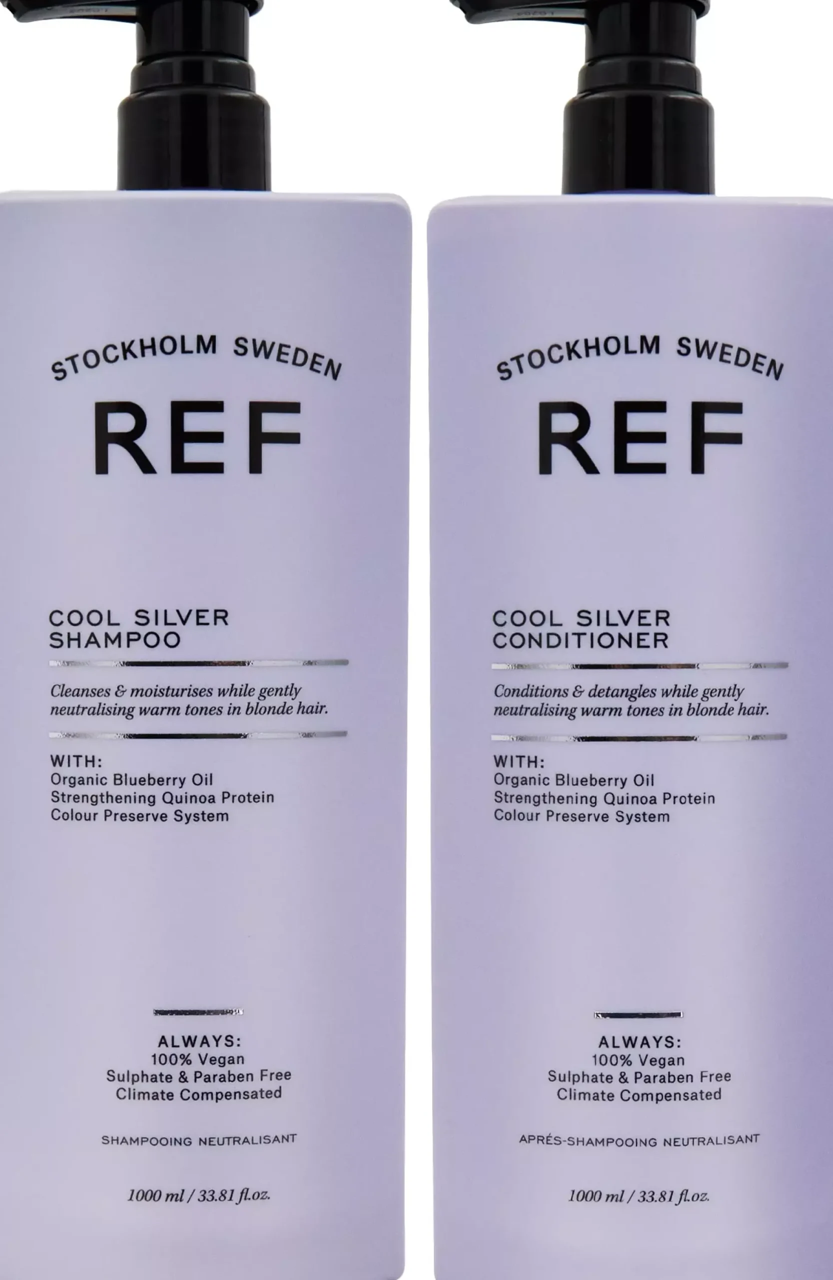 REF. Cool Silver Bundle Shampoo 1000 ml & Conditioner 1000 ml
