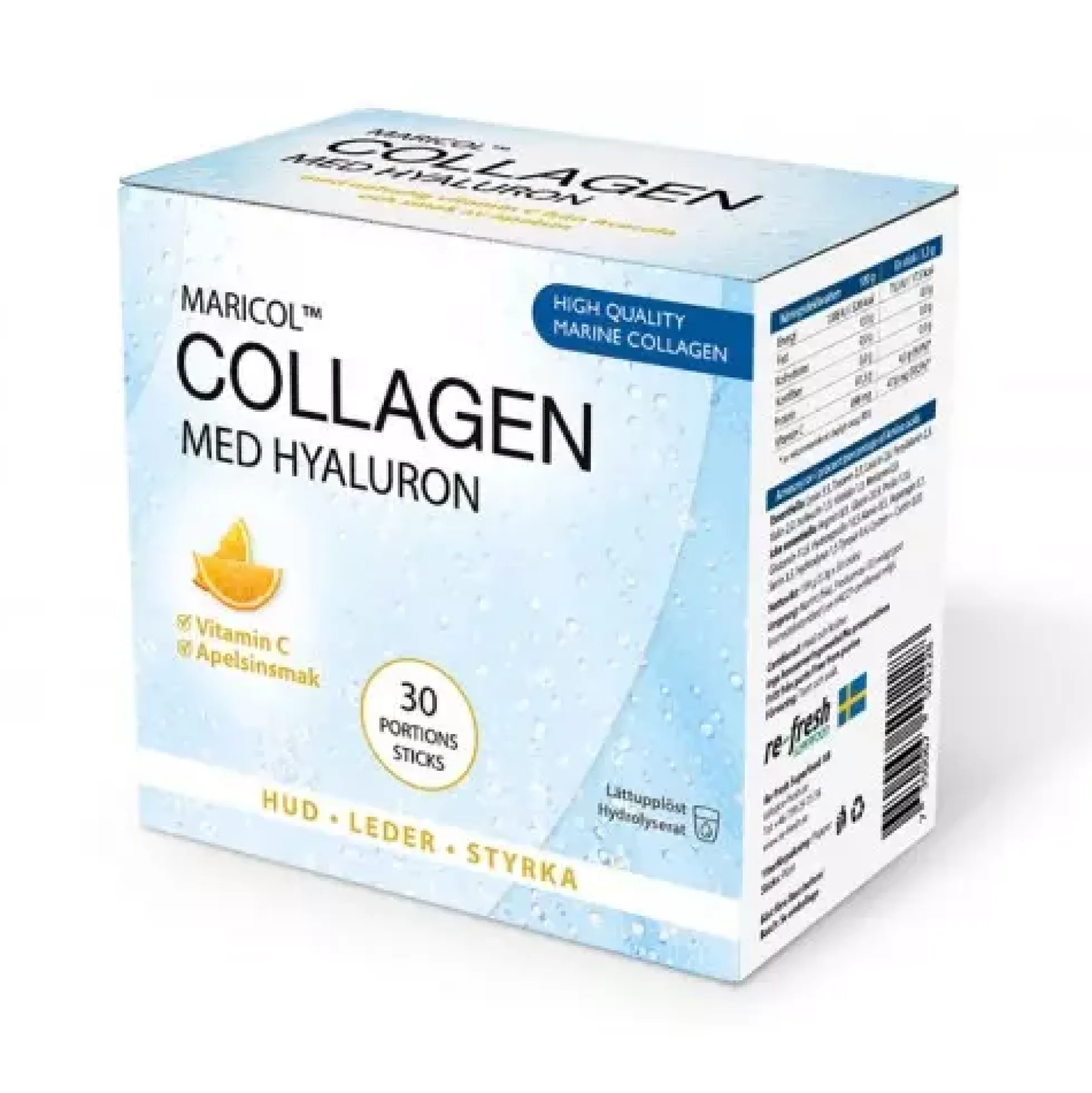 Re-fresh Superfood Collagen Hyaluron +C Box 30 st