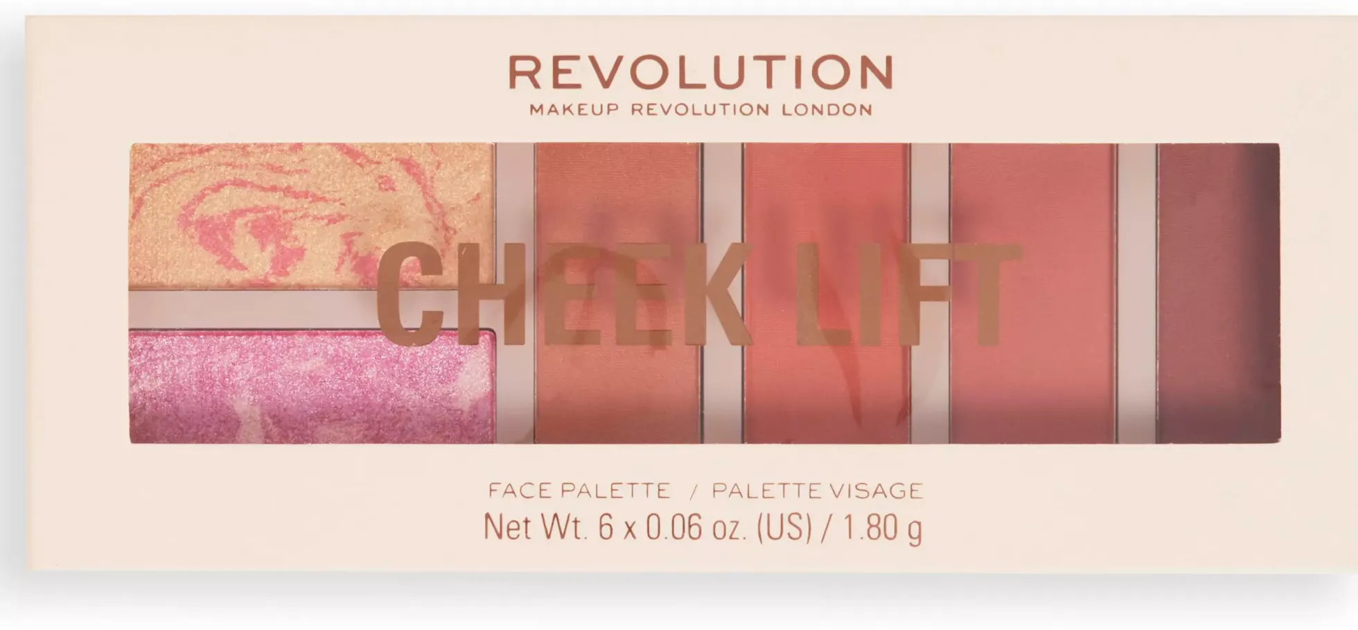 Revolution Beauty London Blush Lift Palette Coral Dreaming 10 g