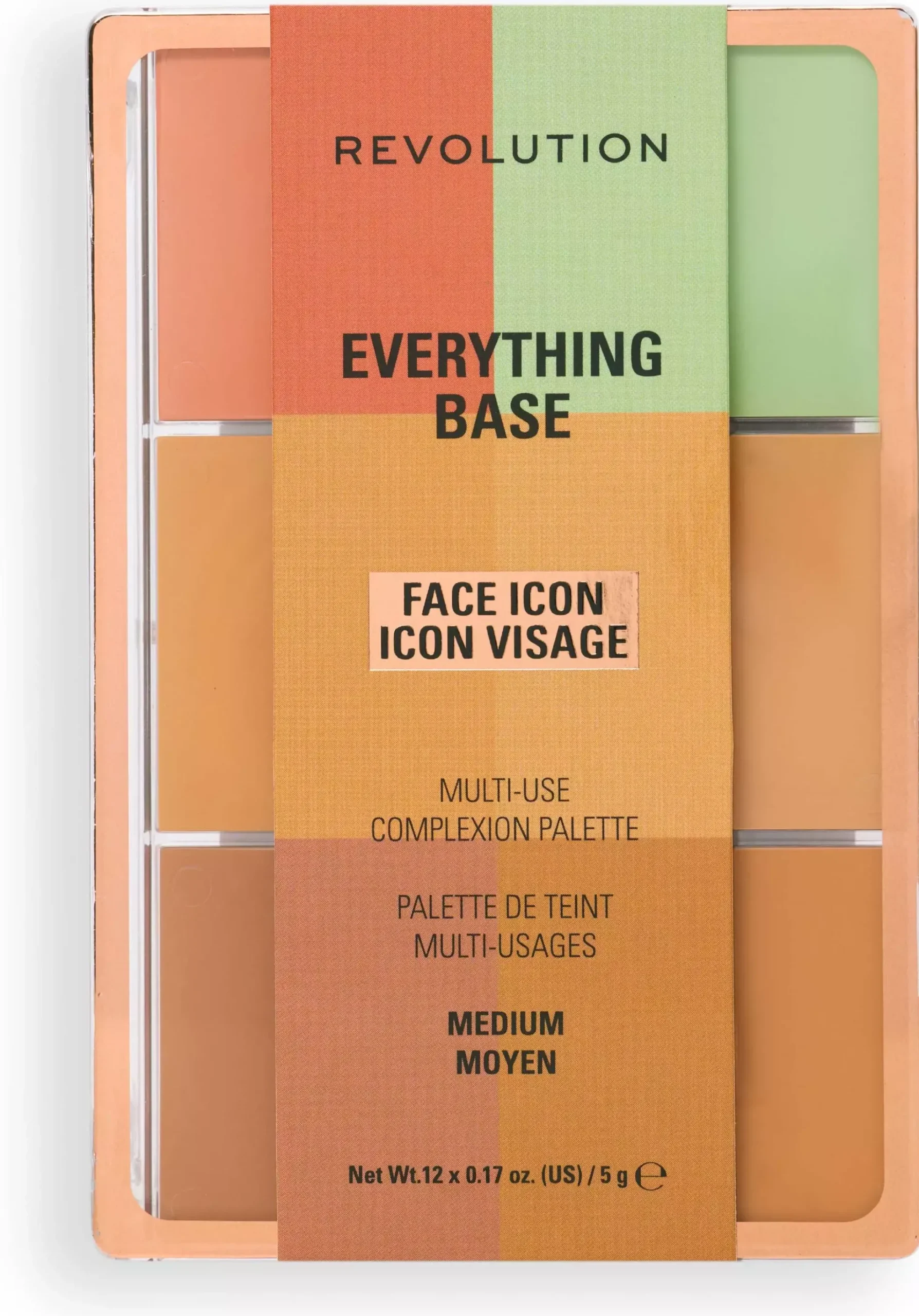 Revolution Beauty London Everything Base Face Icon Complexion Palette Medium