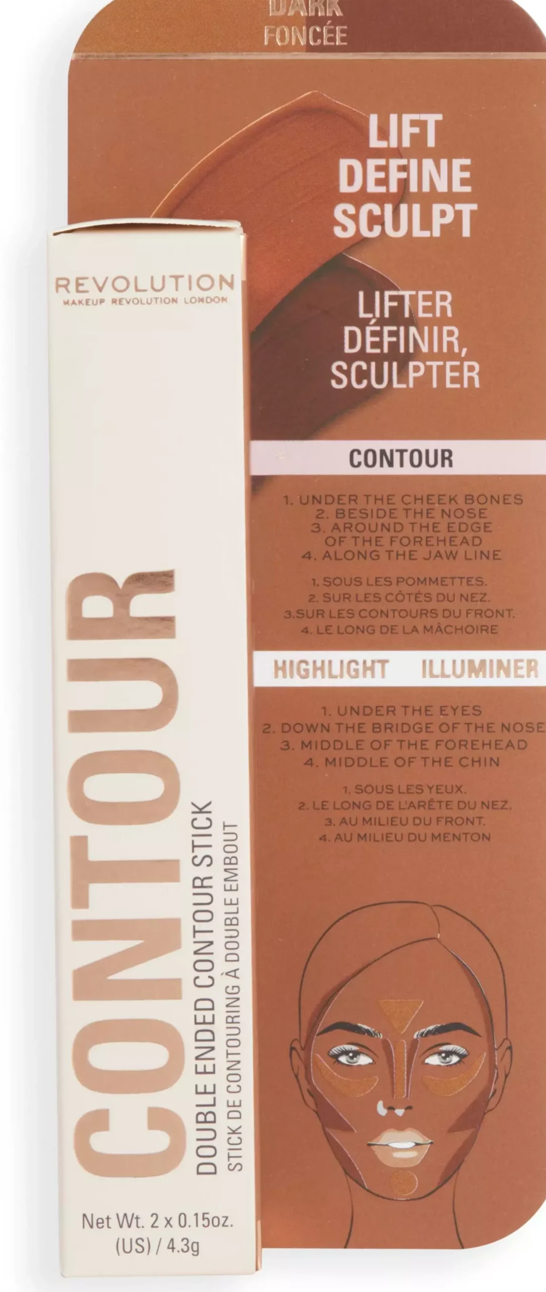 Revolution Beauty London Fast Base Contour Stick Fair