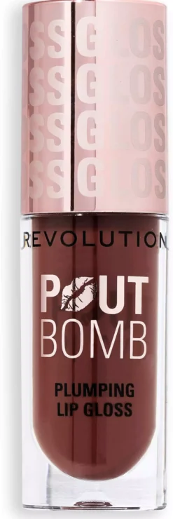 Revolution Beauty London Pout Bomb Plumping Gloss Cherry Sheer Red