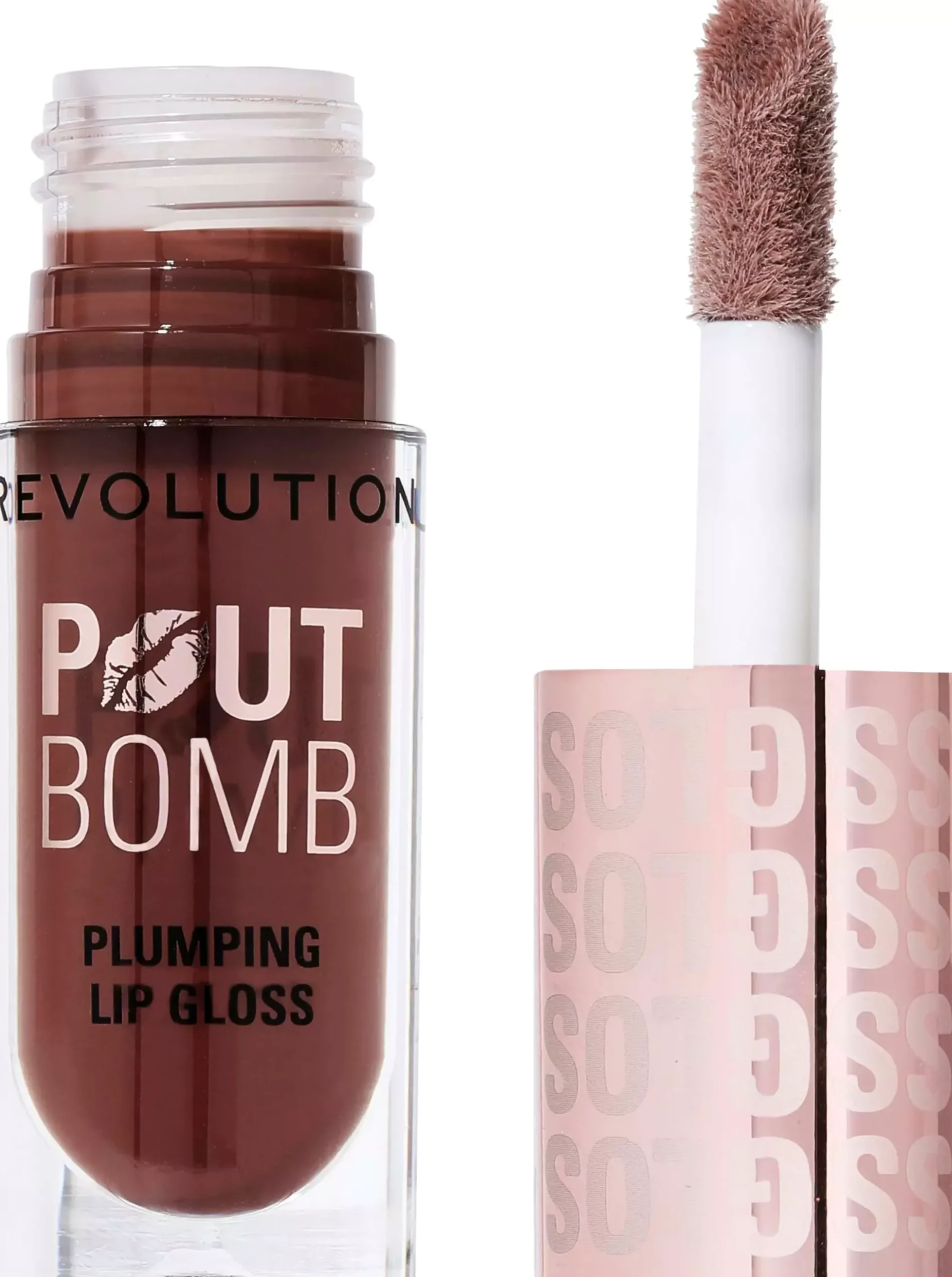 Revolution Beauty London Pout Bomb Plumping Gloss Jelly Berry Mauve
