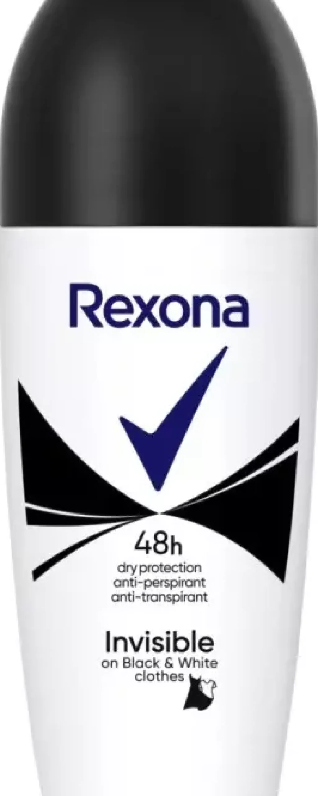 Rexona 48h Invisible on black and white clothes roll-on