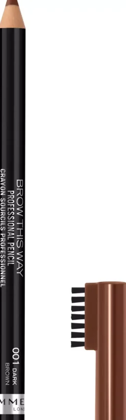 Rimmel Brow This Way Professional Eyebrow Pencil Black Brown 004