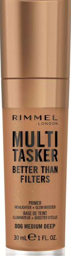 RimmelKind & Free Multi-Tasker Better Than Filters Face Primer Glow Booster and Highlighter 001 Fair