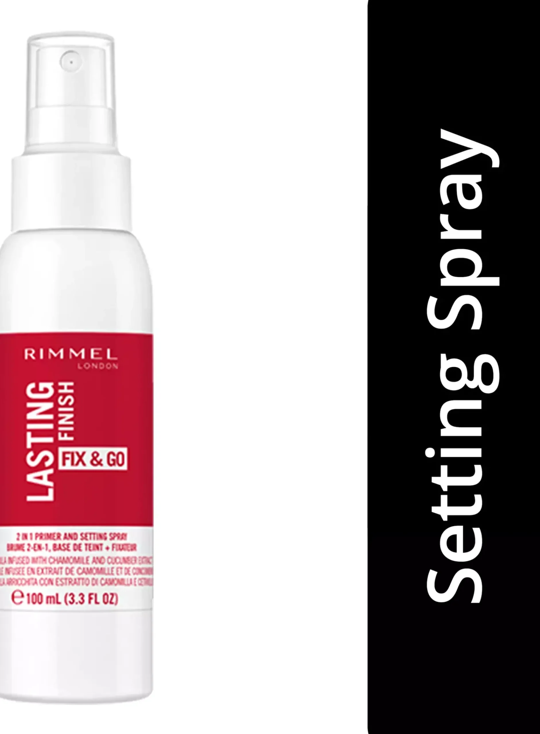 RimmelLasting Finish Insta Fix & Go 2 in 1 Primer & Setting Spray Fix & Go Primer & Setting Spray