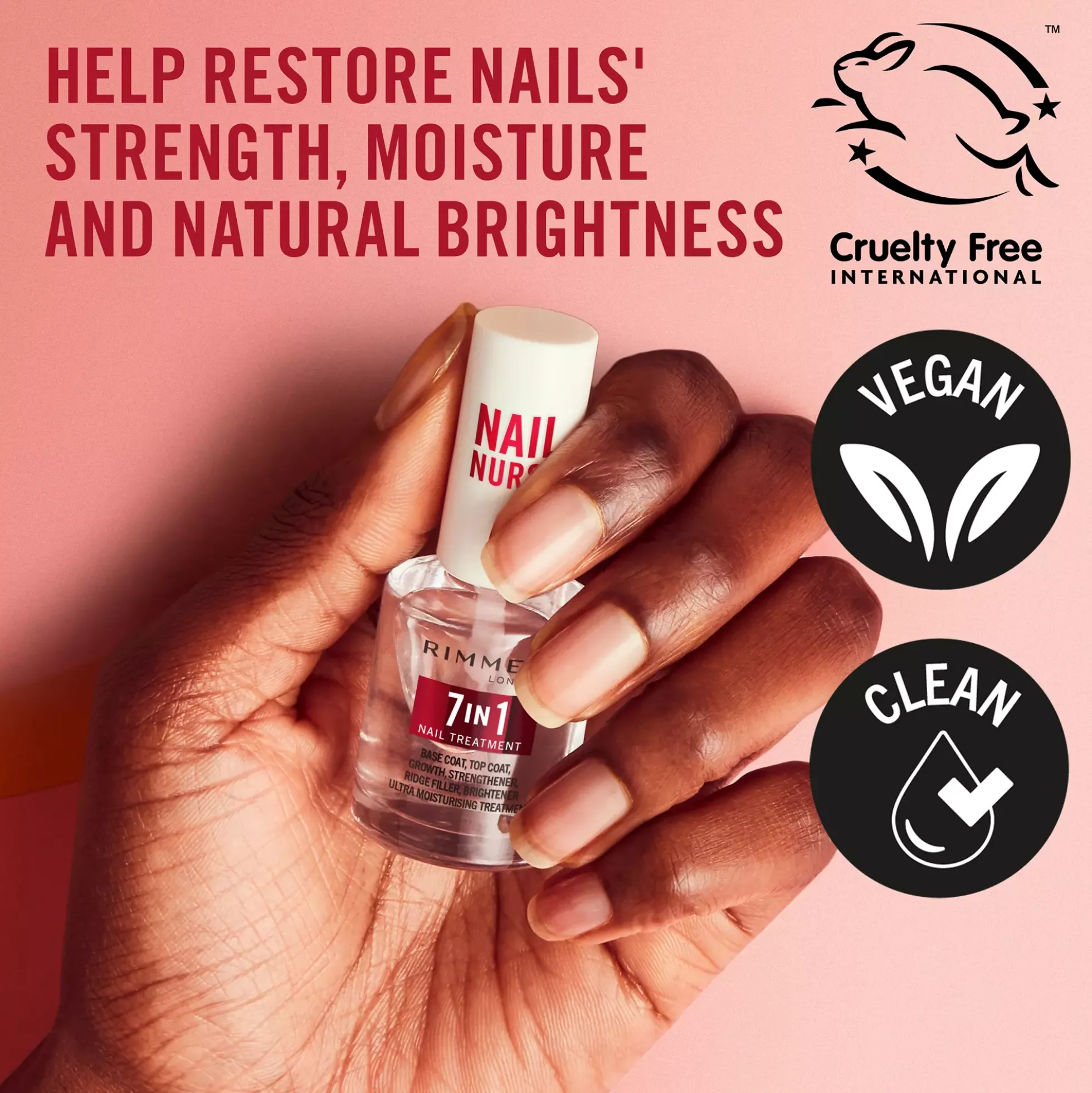 Rimmel Nail Care 7 in 1 Multi Benefit Base & Top Coat 12 ml