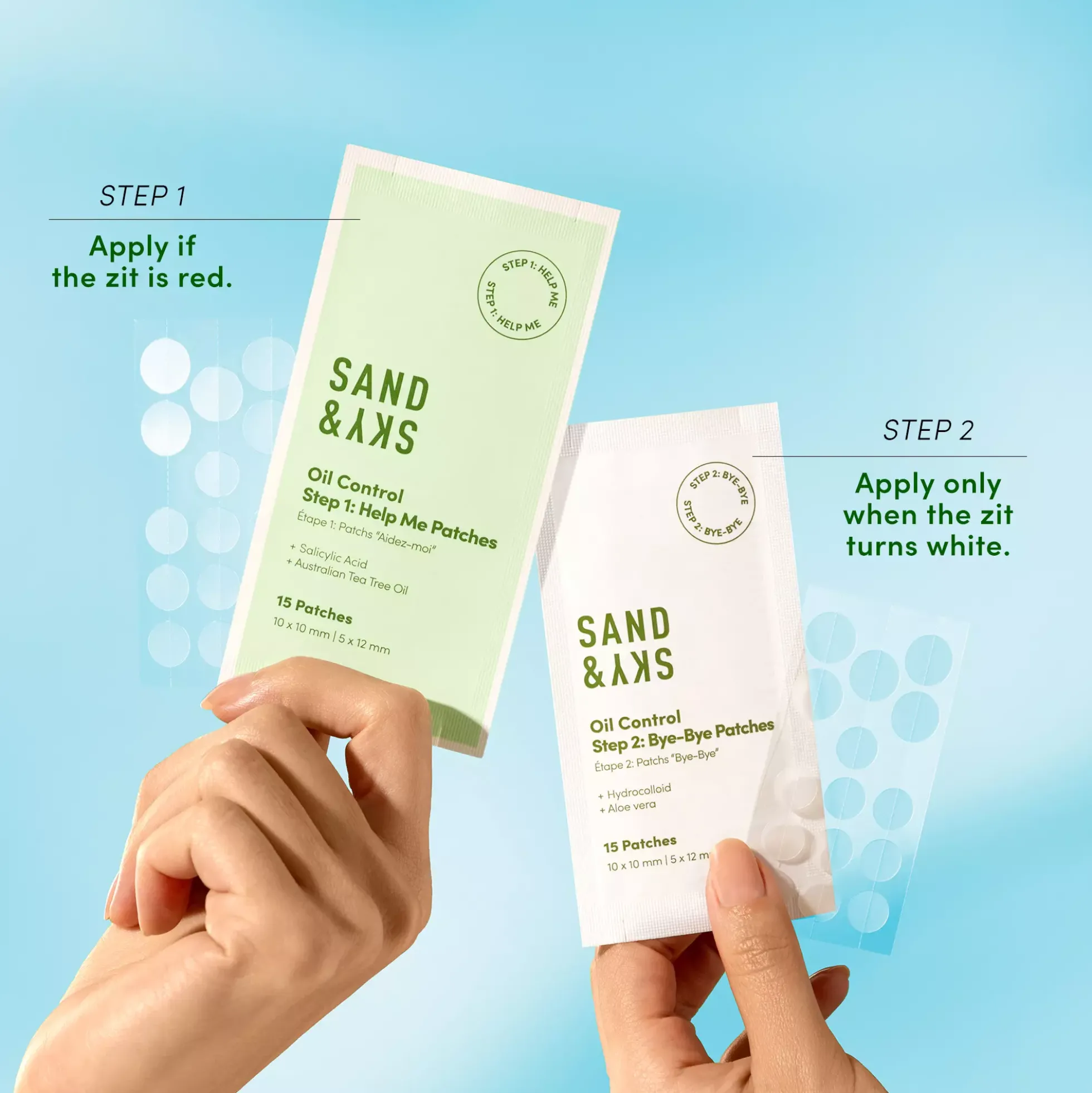 Sand & Sky Dual action blemish patches