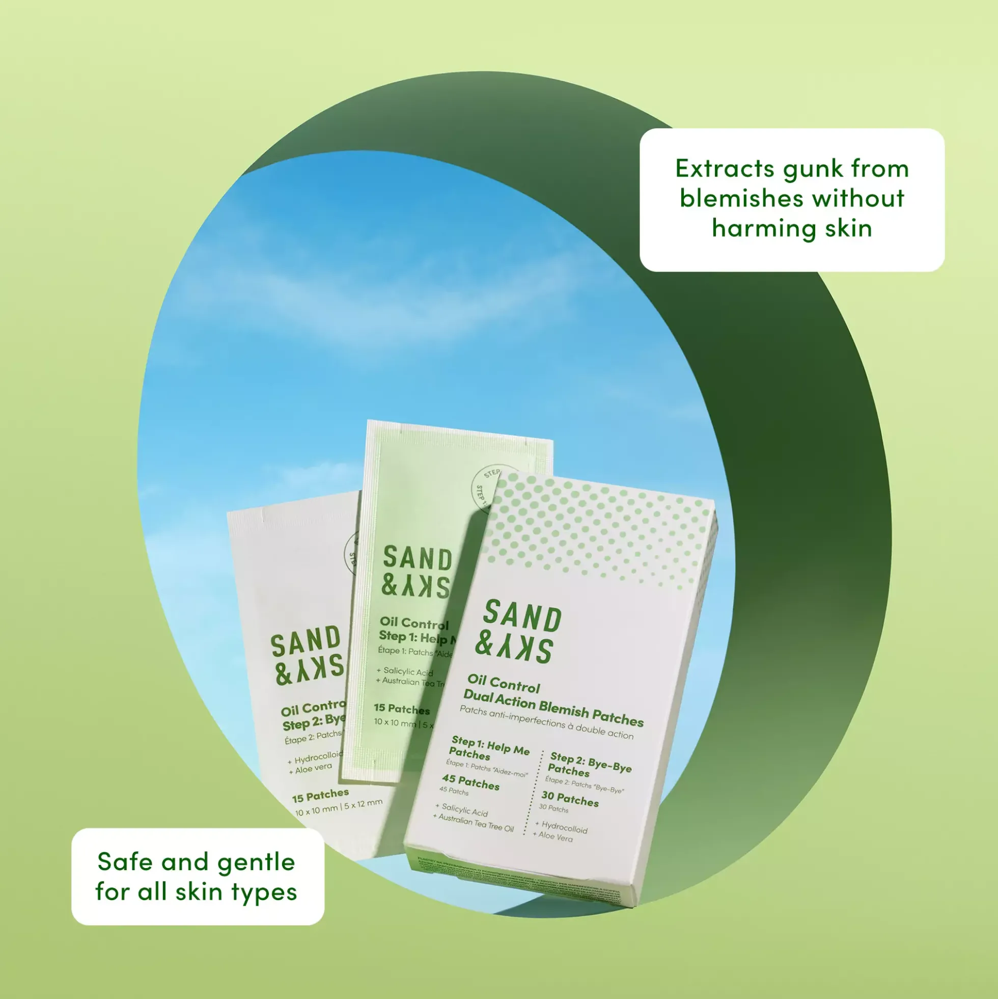 Sand & Sky Dual action blemish patches