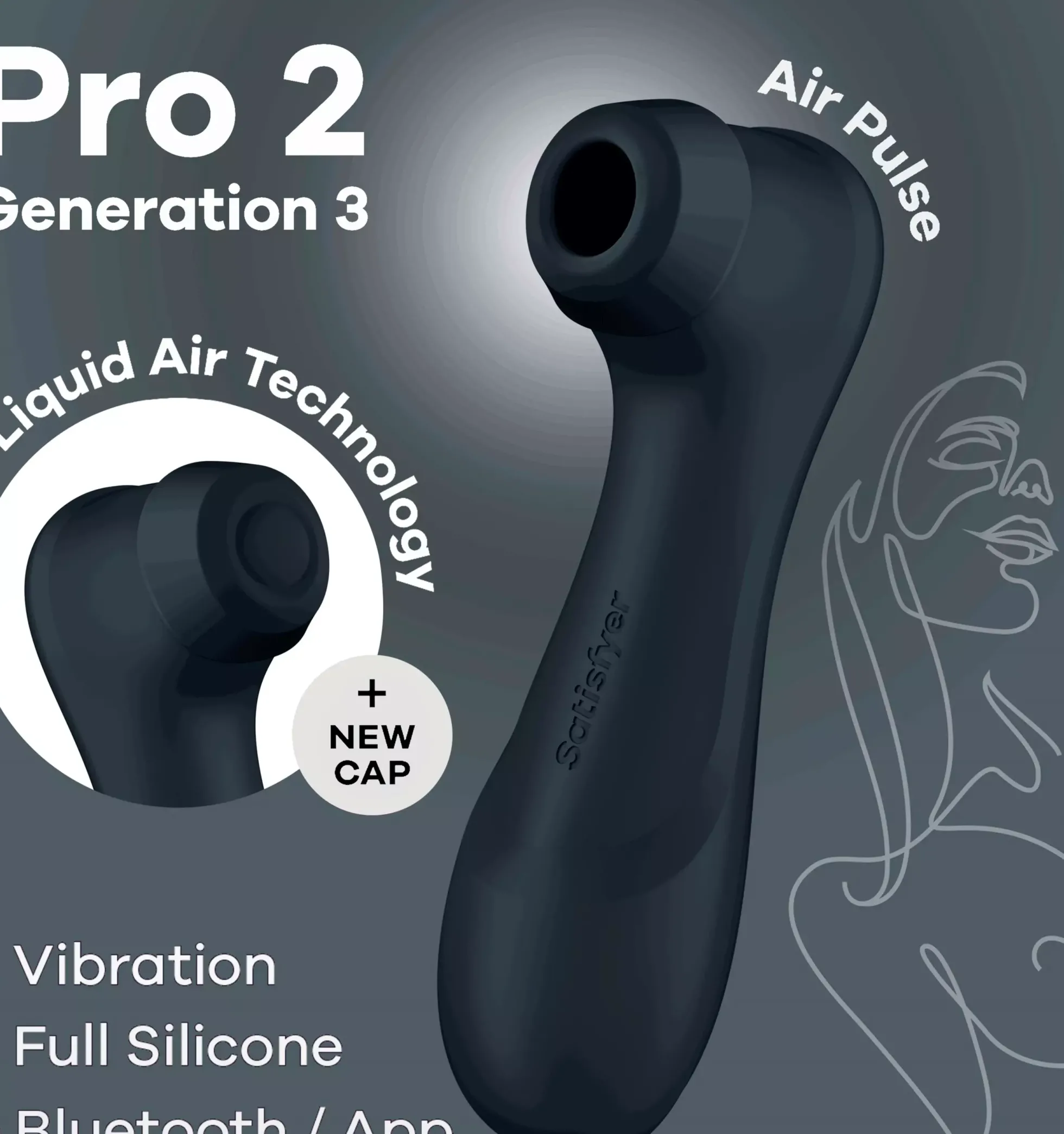Satisfyer Pro 2 Generation 3 Connect App Black