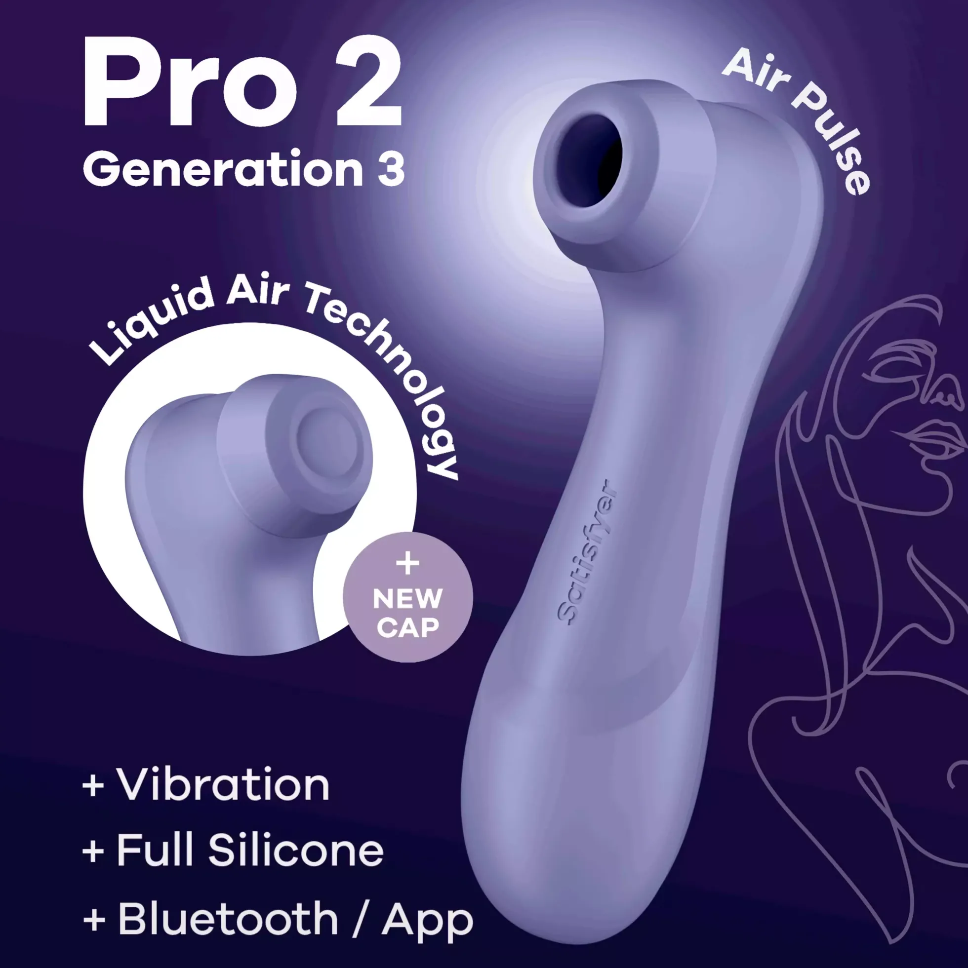 Satisfyer Pro 2 Generation 3 Connect App Lilac