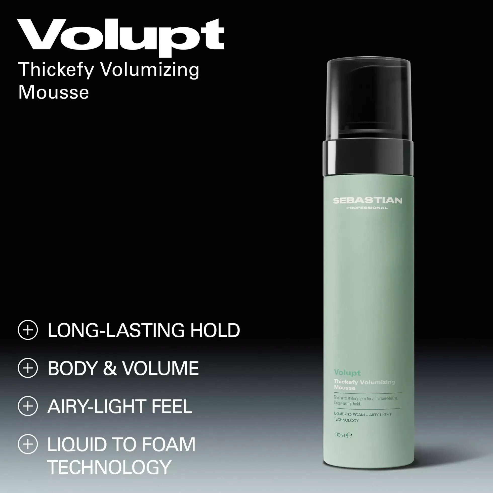 Sebastian ProfessionalVolupt Thickefy Volumizing Mousse 190 ml