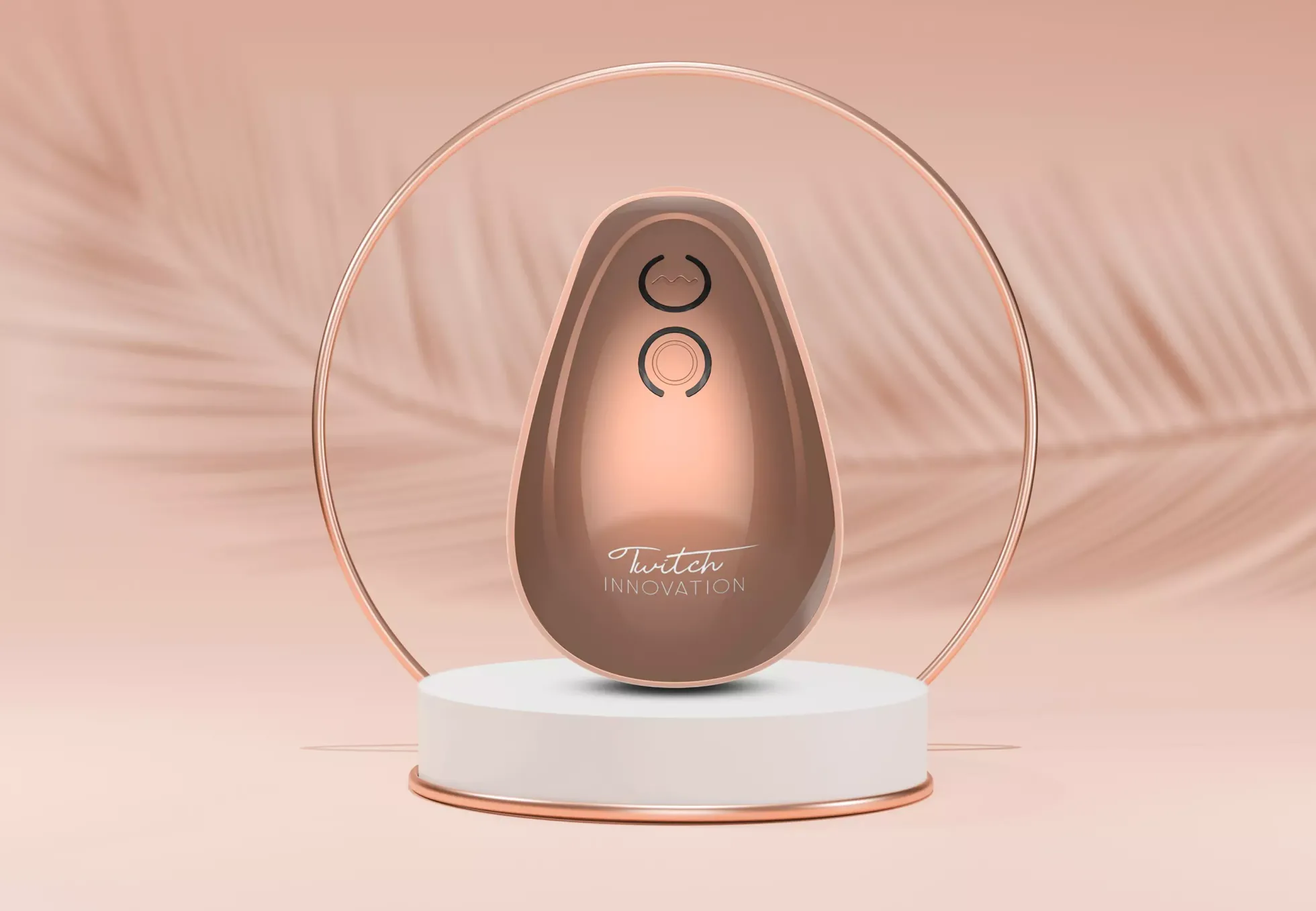 ShotsInnovation Twitch Hands Free Suction & Vibration Toy Rose
