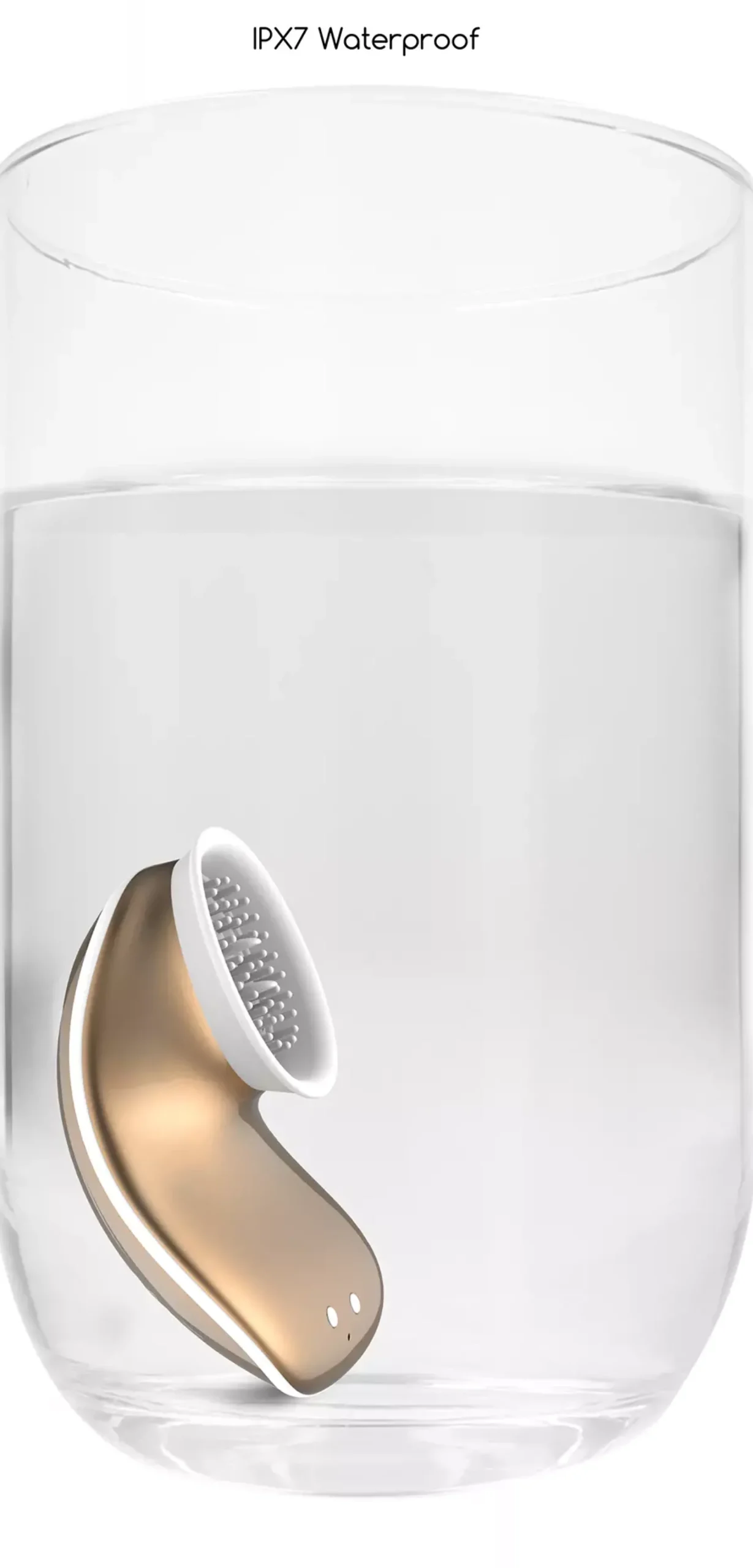 ShotsInnovation Twitch Hands Free Suction & Vibration Toy Gold
