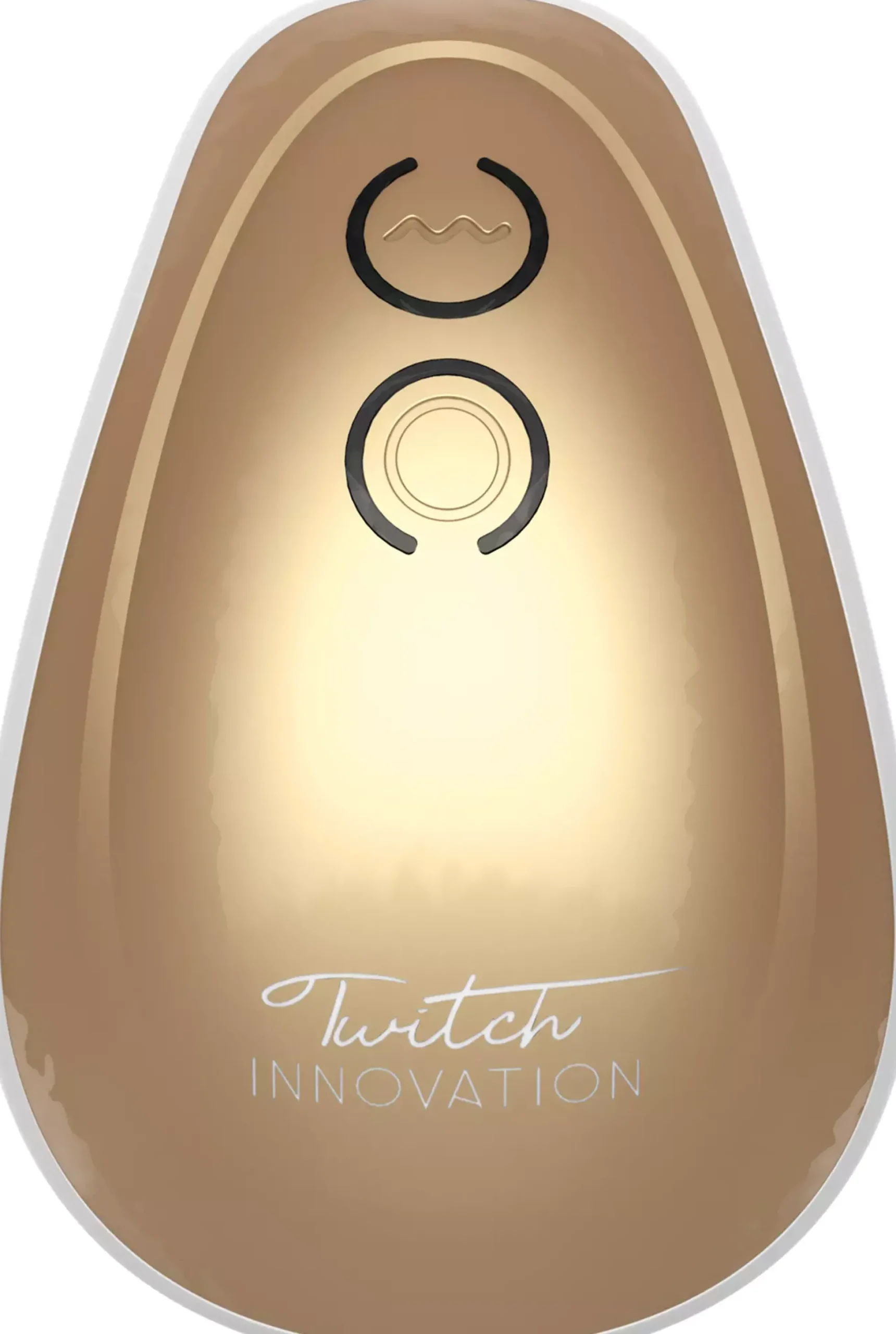 ShotsInnovation Twitch Hands Free Suction & Vibration Toy Gold