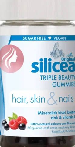 SiliceaOriginal Triple Beauty Gummies Hair, Skin and Nails 60 st