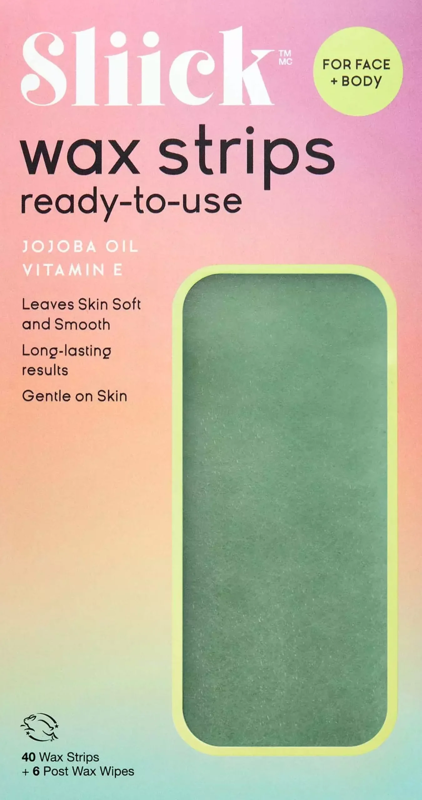 Sliick by Salon Perfect Wax Strips For Face + Body 40 st
