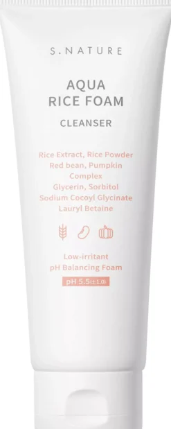 S.NATURE Aqua Rice Foam Cleanser 160 ml