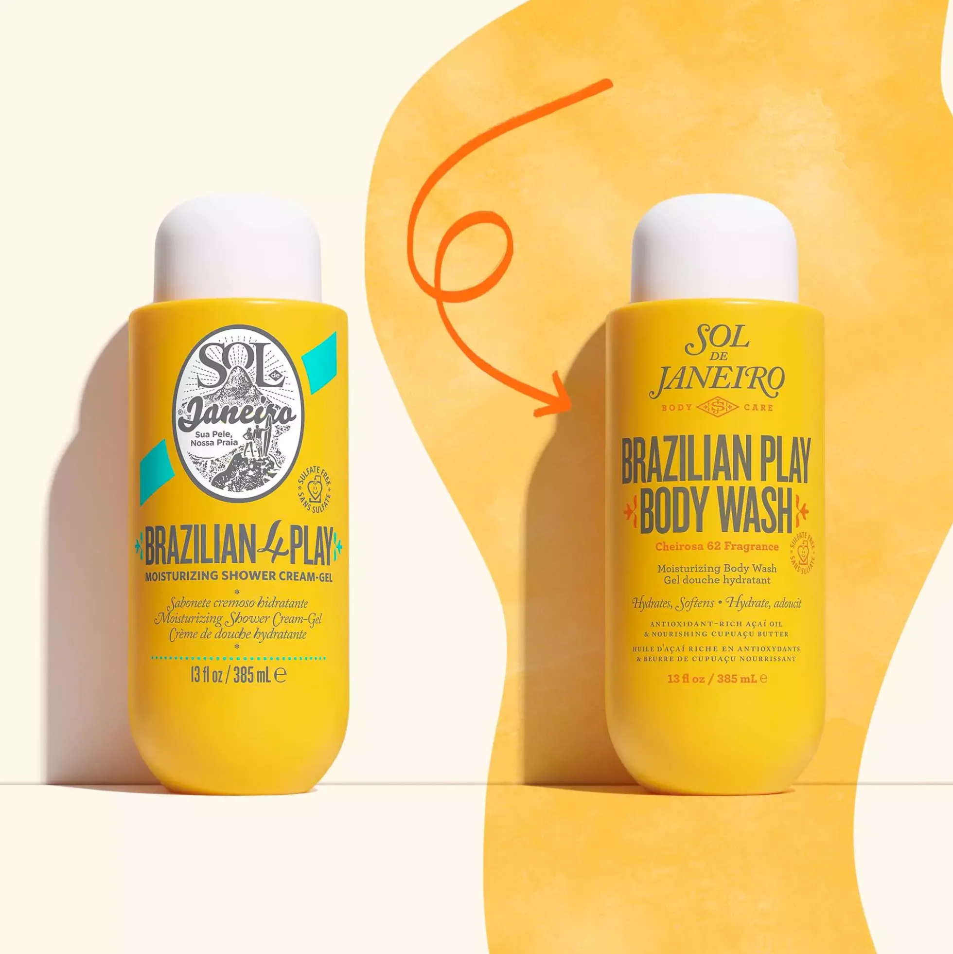 Sol de Janeiro Brazilian 4 Play Moisturizing Shower Cream-Gel 385 ml