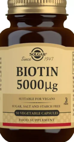 Solgar Biotin 5000 µg Vegetable Capsules 50 st