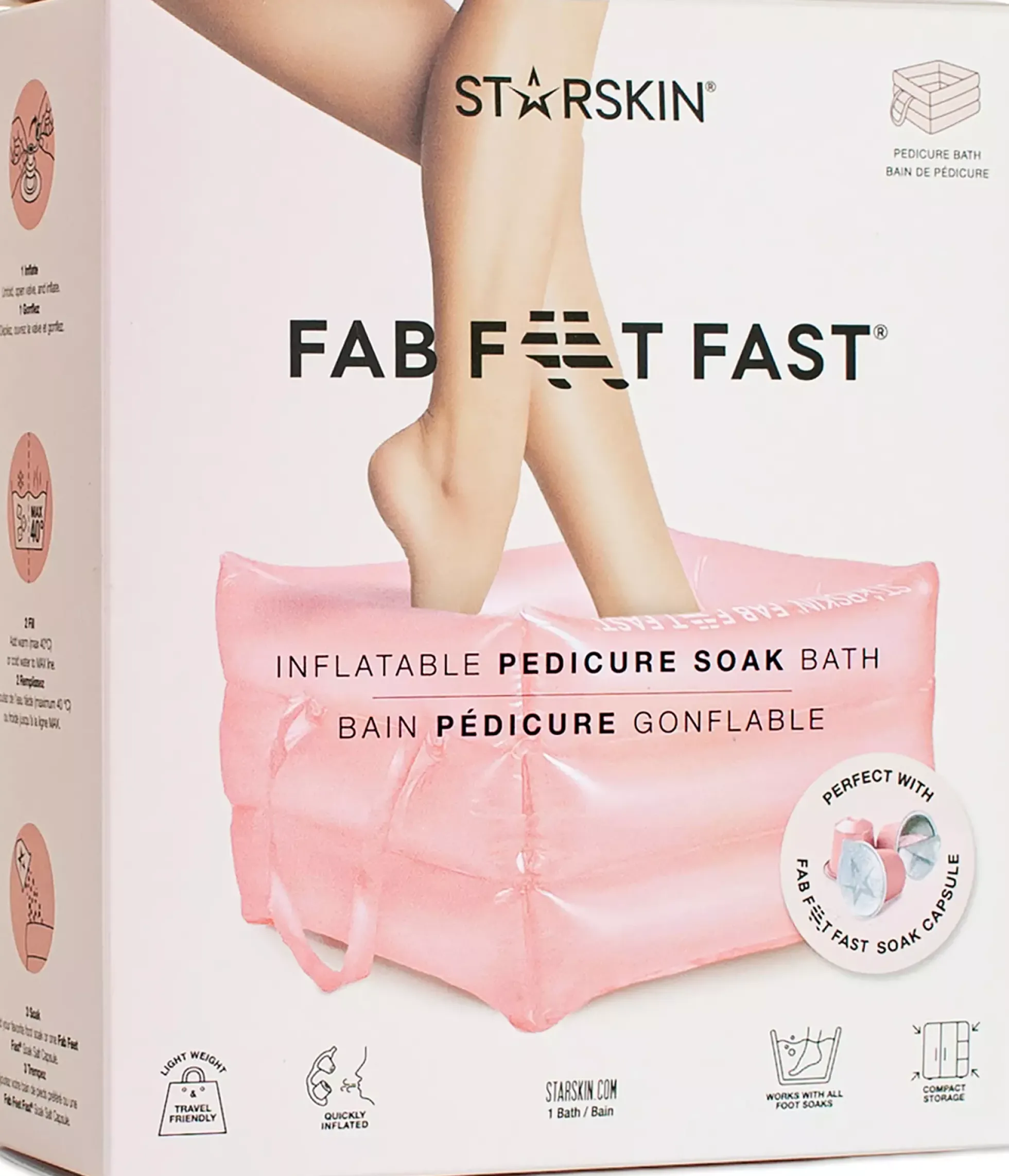 Starskin Fab Feet Fast Inflatable Pedicure Soak Bath 350 g