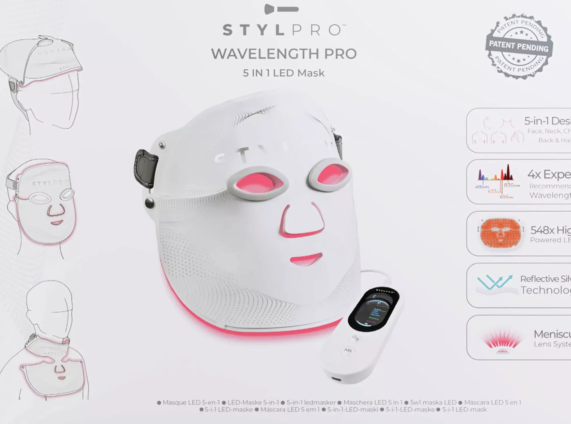 STYLPRO Wavelength Pro 5-in-1 LED Mask