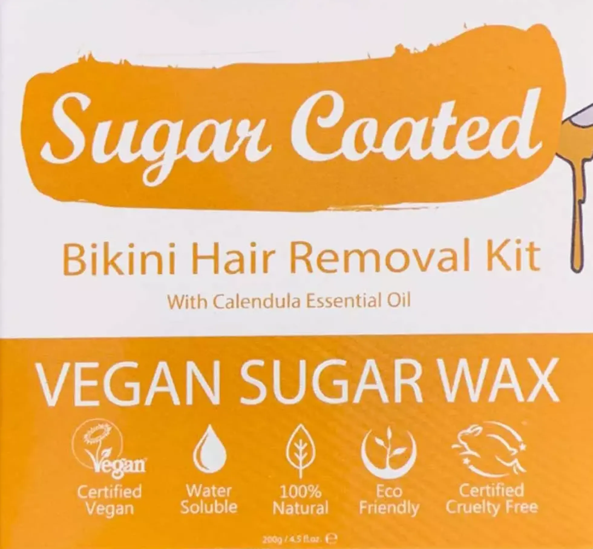 Sugar Coated Bikini Hair Removal Kit With Calendula Essenti 200 g
