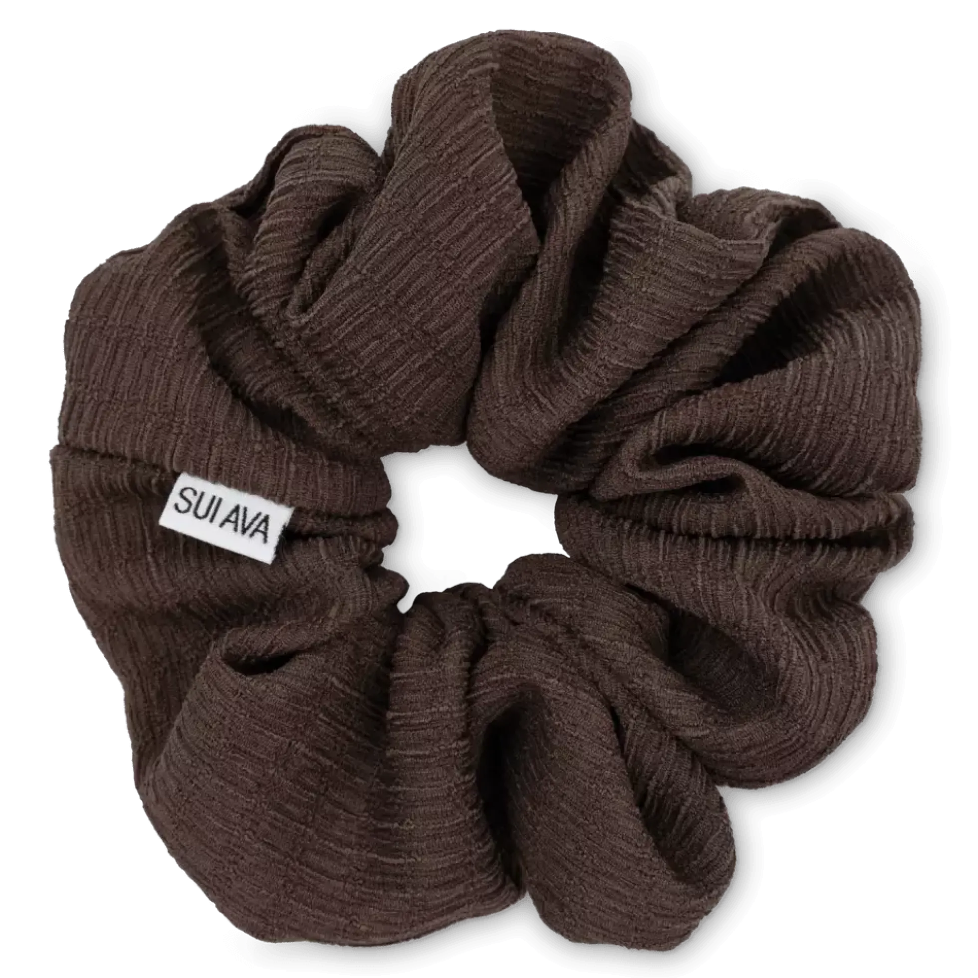 SUI AVA Ea Zig-Zag Scrunchie Chocolate