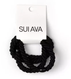 SUI AVA 4-pack Basic Essentials Elastics Black Beauty