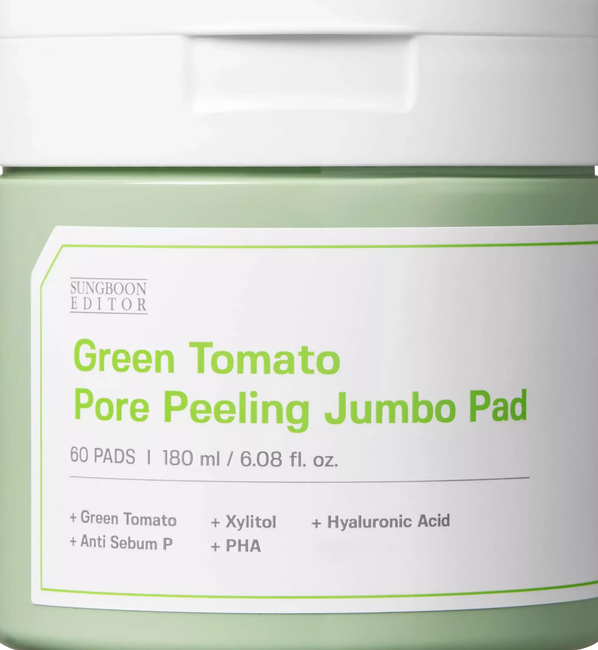 Sungboon Editor Green Tomato Pore Peeling Jumbo Pad 60 st